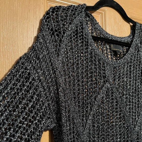 I Jeans by Buffalo Metallic Fisherman Knit Sweater - Picture 6 of 6